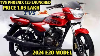 TVS Phoenix 125 Bike Launch In India 2024  PriceSpec MileageDate  TVS Bikes In India 2024 [upl. by Enom]