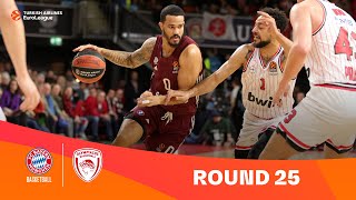 FC Bayern MunichOlympiacos Piraeus  Round 25 Highlights  202324 Turkish Airlines EuroLeague [upl. by Reel438]