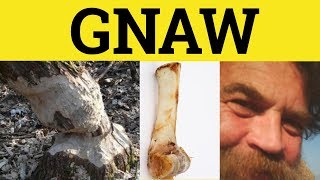 🔵 Gnaw Meaning  Gnaw At Examples  Gnaw Away Definition  Gnaw Away At Explained  Phrasal Verbs [upl. by Buna]