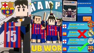 Joining BARCELONA 🇪🇸 over Real Madrid amp others clubs  mini soccer ⚽ game [upl. by Llerol]