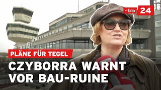 Baustelle Tegel Wissenschaftssenatorin hält an HochschulUmzugsplänen fest [upl. by Thamos257]