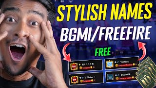 BGMI Me Stylish Name Kaise Banaye  How to Make Stylish Names in BGMI 2023 [upl. by Naehgem688]