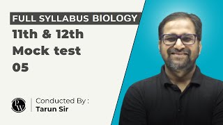 FULL SYLLABUS BIOLOGY 11 amp 12 BOTANY MOCK TEST 05  Most Important Questions For NEET  Prashankaal [upl. by Rodie]