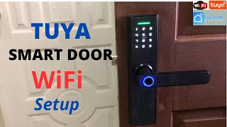 Tuya Smart Door Lock Wifi Setup [upl. by Nueoras]