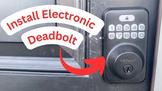 Install Defiant Electronic Deadbolt or Door Lock  Change Door Locks  Keyless Deadbolt [upl. by Nahor]