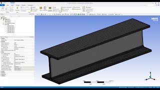 ANSYS Fluent 3D IBEAM MESHING l Full Tutorial [upl. by Marillin]