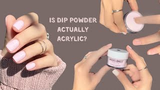 Is dip powder actually acrylic My new FAVORITE cover pink  Dip powder nails at home  Marla Kris [upl. by Berardo149]