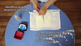 Colocación de guantes estériles con técnica abierta 👐 [upl. by Cathyleen621]