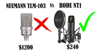 Rode NT1 Vs Neumann TLM103 [upl. by Ayote]