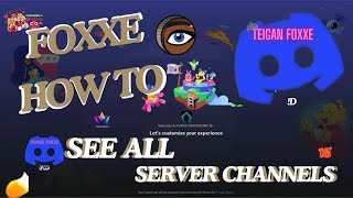 🦊HOW TO SEE ALL DISCORD SERVER CHANNELS USING BROWSE CHANNELS MISS TeiganFoxxe TEIGANFOXXE [upl. by Acinorahs]