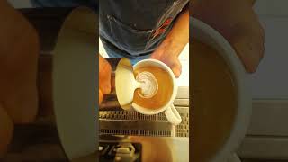 124 days of 200 days training latte art 🤍🌿🤎 barista coffee latteart latte [upl. by Soalokin]