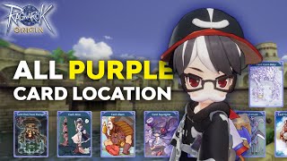 ALL BEST PURPLE CARD LOCATION  RAGNAROK ORIGIN GLOBAL INDONESIA 12 [upl. by Allissa200]