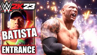 WWE 2K23 Batista Entrance Cinematic [upl. by Audri755]