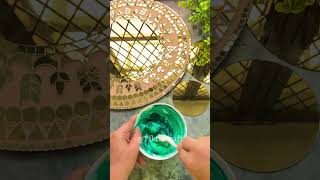 Mirror Mosaic Art 😱😱😱😱😱  mosaic art tutorial for beginners shorts trending [upl. by Aniz]