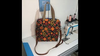 DIY  Passo a Passo Bolsa Transversal que Vira Mochila [upl. by Eisak]