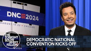 Democratic National Convention Kicks Off in Chicago Biden Delivers Opening Speech  Tonight Show [upl. by Zamora312]