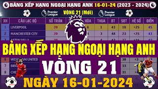 Bảng Xếp Hạng Ngoại Hạng Anh 2023 Mới Nhất Vòng 21 Ngày 1612024 Tổng Hợp Các Trận Đấu  MC Top 2 [upl. by Faria]