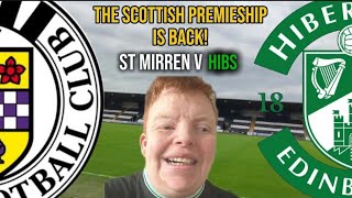 ST MIRREN 30 HIBERNIAN POOR SECOND HALF  MATCHDAY VLOG 5 scotland football [upl. by Enyawad]