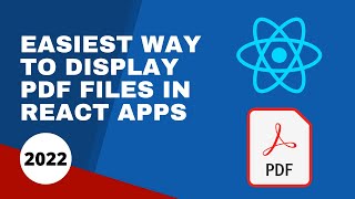 How to display PDF Files using React PDF Viewer in 2022 [upl. by Soisatsana]