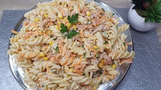 PASTA SALADE met TONIJN‼️ heerlijk recept en makkelijk👌👌 [upl. by Inglebert]