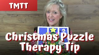 Christmas PuzzleTherapy Tip of the Week from teachmetotalkcom12716 [upl. by Ardnuhsed]