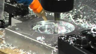 Milling a part of De Waals Rombic Stirling Engine [upl. by Jedidiah]