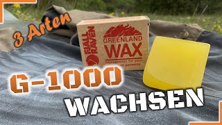 3 Arten die Fjällräven G1000 Hosen zu wachsen [upl. by Daniyal]