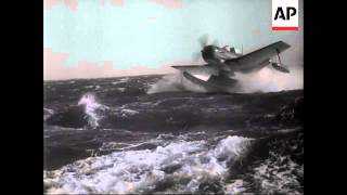 ROUGH SEA TAKEOFF BY SEAPLANE [upl. by Leakcim]