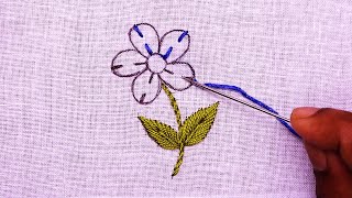 Beautiful Flower Embroidery Designs Modern Flower Stitch Tutorial [upl. by Johnette]