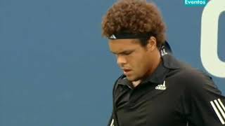 Fernando Gonzalez vs Jo Wilfried Tsonga US Open 4th round [upl. by Gabey]