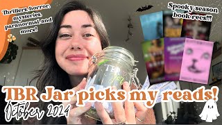 TBR Jar Picks for October  Spooky season book recommendations 🎃 [upl. by Yesnek853]