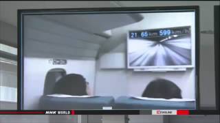 Japans Maglev Train breaks World Record with 600kmh Speed [upl. by Sheilah]