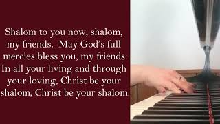 Congregation Hymn Sing quotShalom to Youquot UMH 666 Lyrics [upl. by Cristie]