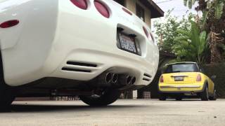 Corvette C5 high flow cats x pipe Z06 Titanium exhaust [upl. by Nomit]