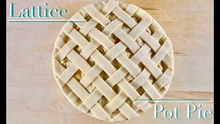 Easiest Lattice Pie Crust Design with NoMess Tips [upl. by Odnalref8]