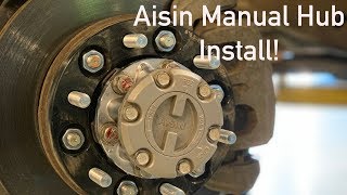 9200 MonteroPajero Aisin Manual Hub install [upl. by Iridis]