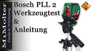 PLL 2 Bosch Bedienung und Funktionen des Kreuzlinienlasers von M1Molter [upl. by Gillie]