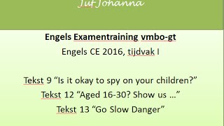 Examentraining Engels vmbot 2016I tekst 9 12 13 [upl. by Mordecai]