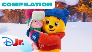 Winnie the Pooh and Piglets Hundred Acre Winter​ ❄️  Compilation  Winnie the Pooh  disneyjr [upl. by Morra]