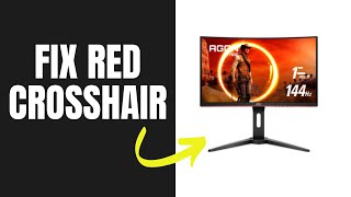 How to get rid of Red Crosshair on Aoc Monitor [upl. by Slyke]