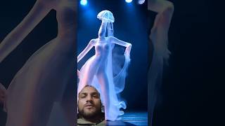 A Woman Fuses with A Jellyfish 😱on AGTamericagottalent agt magic talentshortsshortfeed funny [upl. by Gweneth]