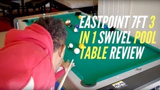 EastPoint 7ft 3 in 1 Swivel Pool Table Review [upl. by Lacagnia202]