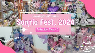 ARTIST ALLEY VLOG 5 SANRIO FEST Haul Shopping Rude Comments 1 Day Event WishingWellStudios [upl. by Schlessel246]