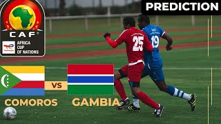 Comoros vs Gambia CAF Africa Cup Of Nations 2025 Qualifier Preview Prediction [upl. by Claudian410]