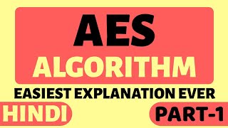 Advanced Encryption Standard AES Algorithm Part1 Explained in Hindi [upl. by Cai]