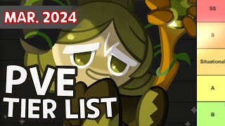 PvE TierList BEST Cookies Know the Current Overall Rating Mar 2024 [upl. by Postman258]