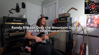 MXR Randy Rhoads Distortion  Over the Mountain Guitar Solo Cover [upl. by Rudich]