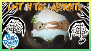 OfficialPeterRabbit  😱🔎 Lost in the Labyrinth 🔎😱  Halloween Adventures  Cartoon for Kids [upl. by Fletch]