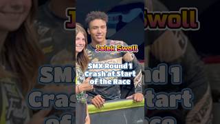 Bad Crash at Supermotocross Jalek Swoll shorts crash [upl. by Karol]