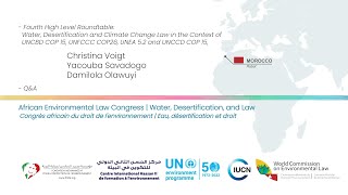 Water Desertification and Climate Change Law UNCBD COP 15 UNFCCC COP26 UNEA 52 and UNCCD COP 15 [upl. by Sharma789]